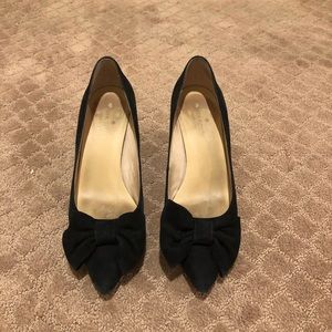 Kate Spade Black Suede Heels